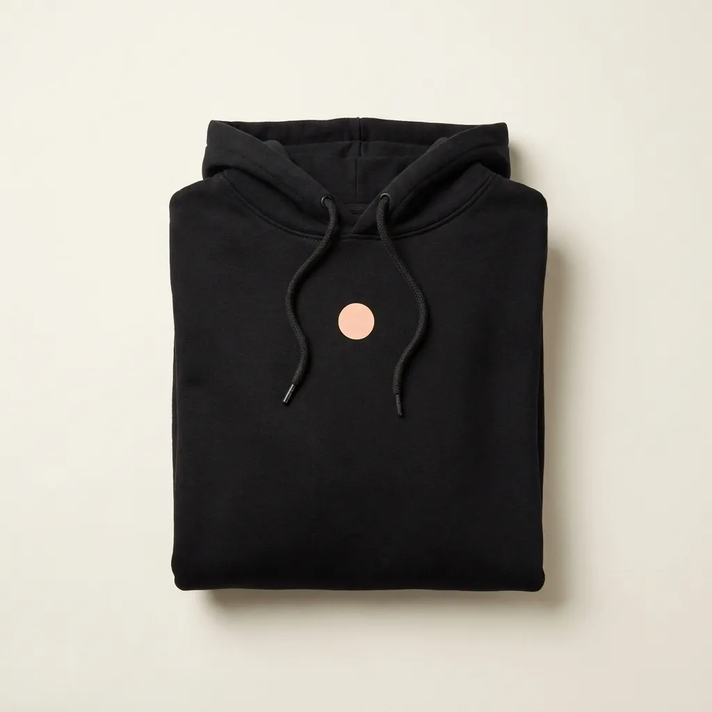 Schwarzer Streetwear-Hoodie mit Print